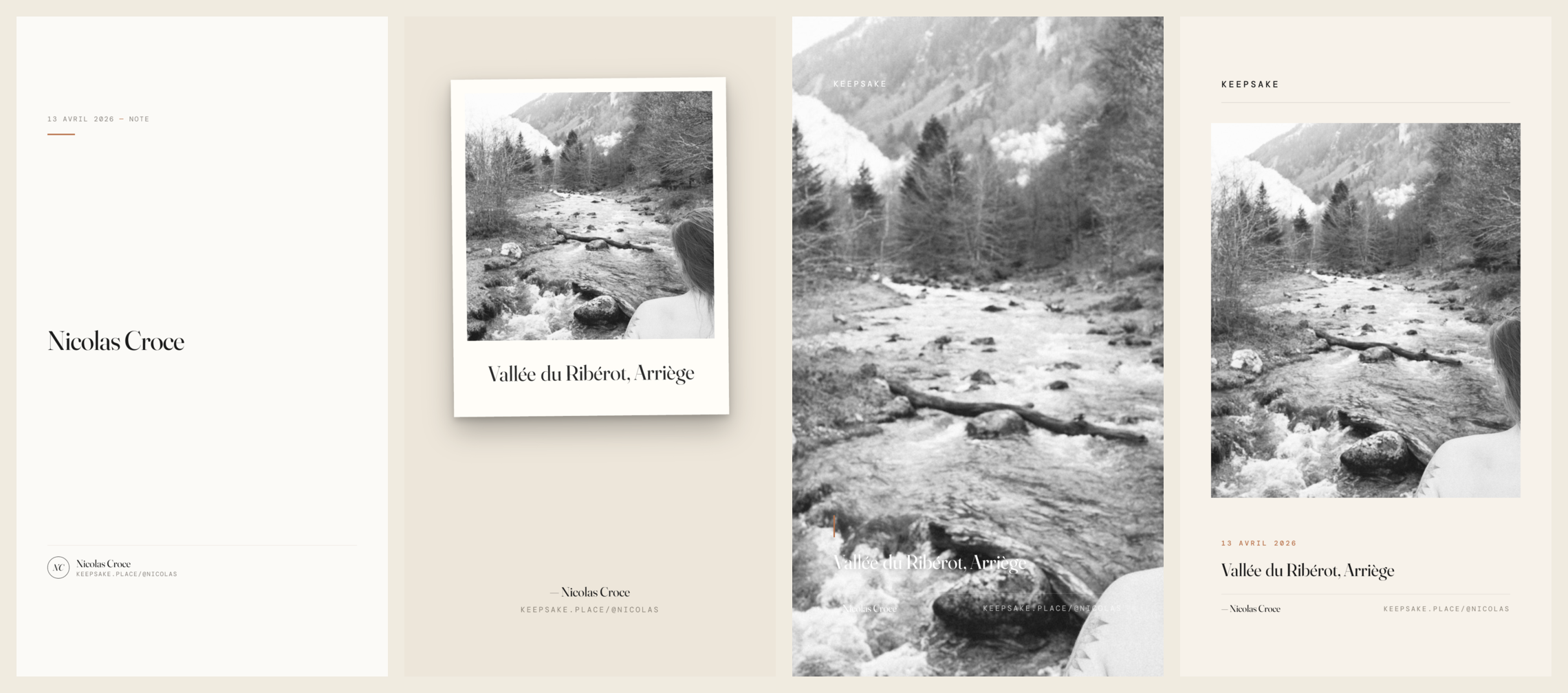 Trois variantes de partage pour les posts photo